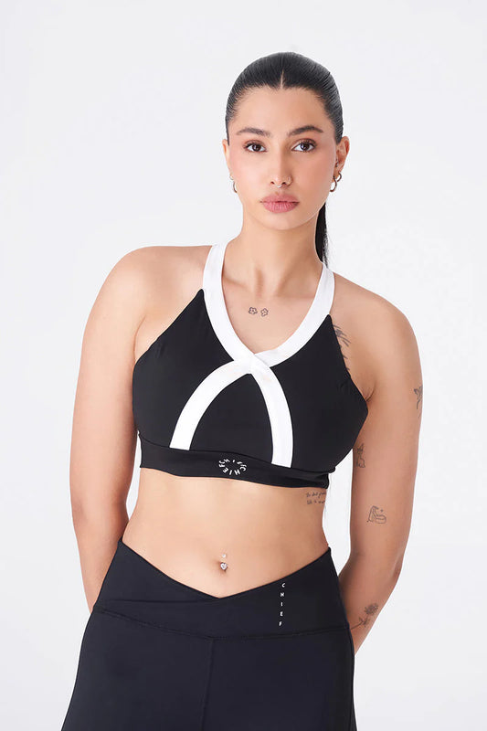 Sleek and Modern Sky Blue Sports Bra